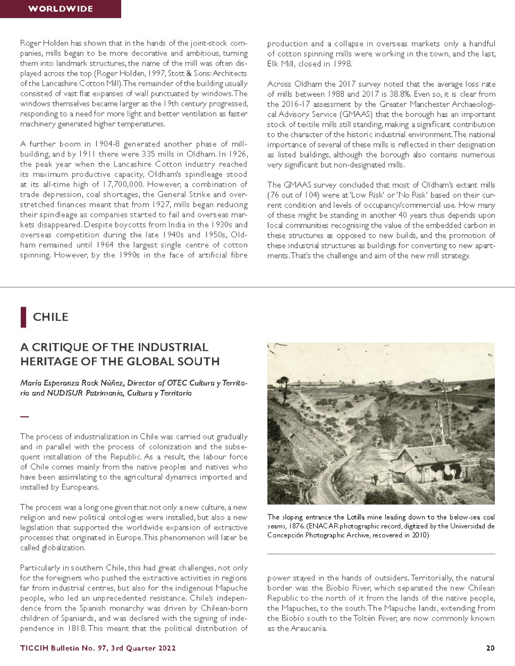 A critique of the industrial heritage of the global south